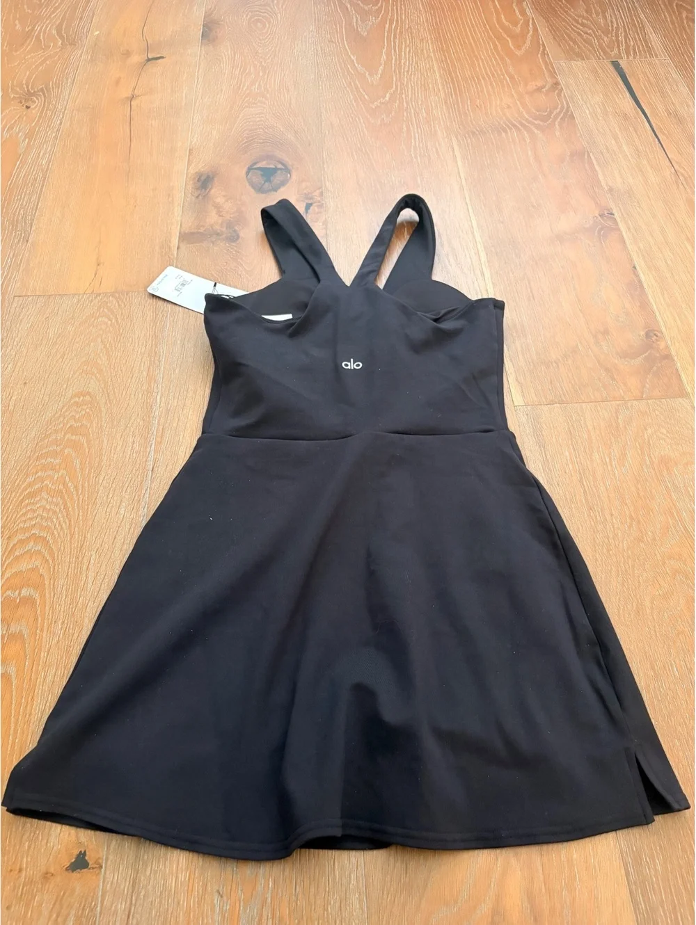Alo Yoga Black Tennis Pickleball Dress Athleisure Clean Girl Size S NWT